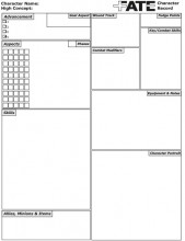 Download FATE 1 Charactersheet